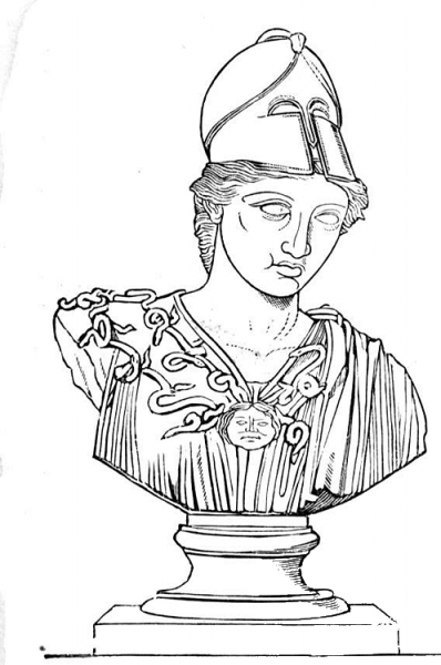 Sculpture Of Greek Warrior  coloring page image