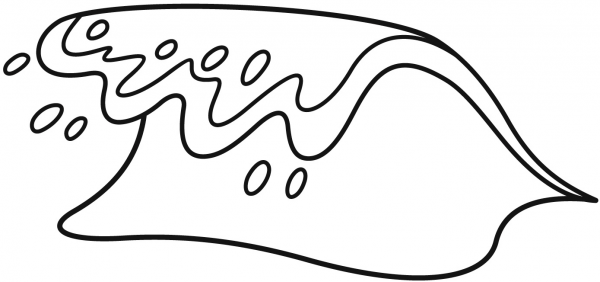 Sea Wave coloring page image