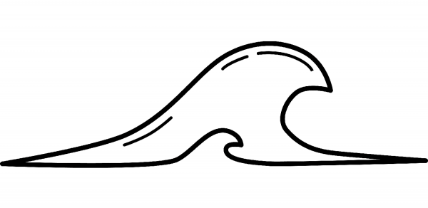 Sea Wave coloring page image