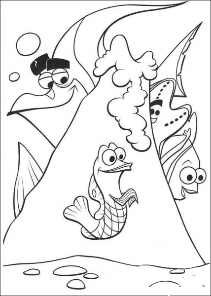 Seahorse coloring page image