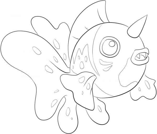Seaking coloring page image