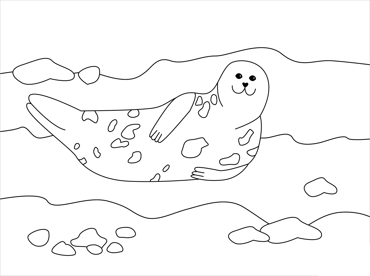 Seal coloring page - ColouringPages