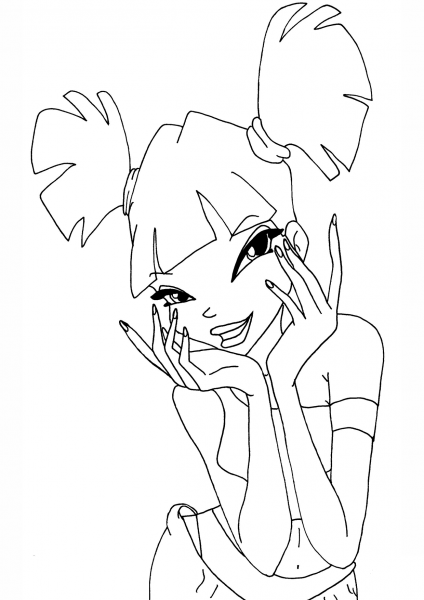Season 1 Musa coloring page image