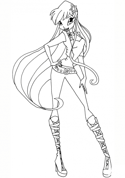 Season 5 Disco Stella coloring page image