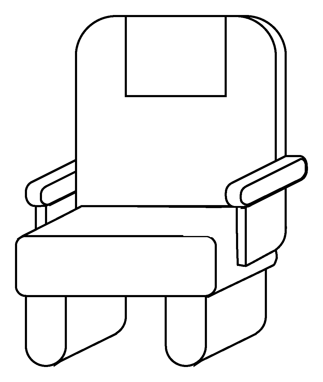 Seat Emoji coloring page - ColouringPages