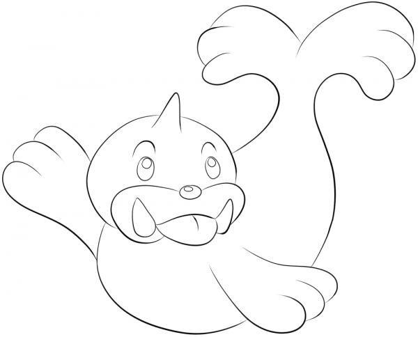 Seel coloring page image