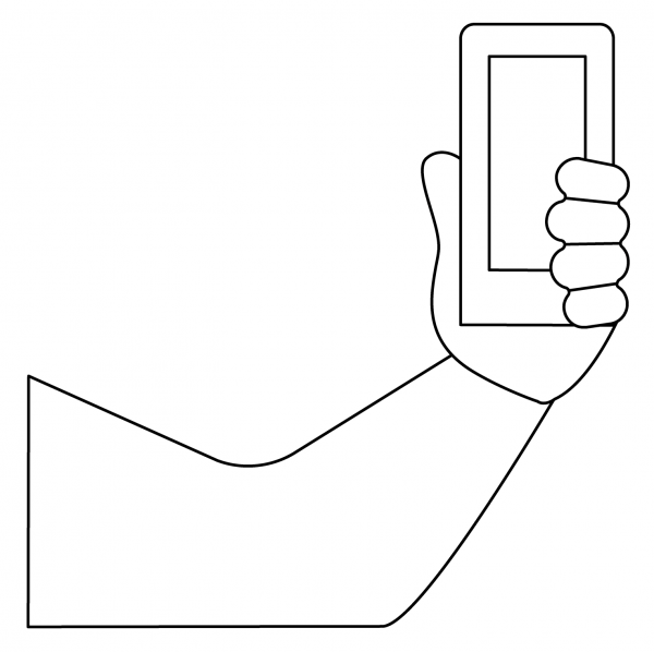 Selfie Emoji coloring page image