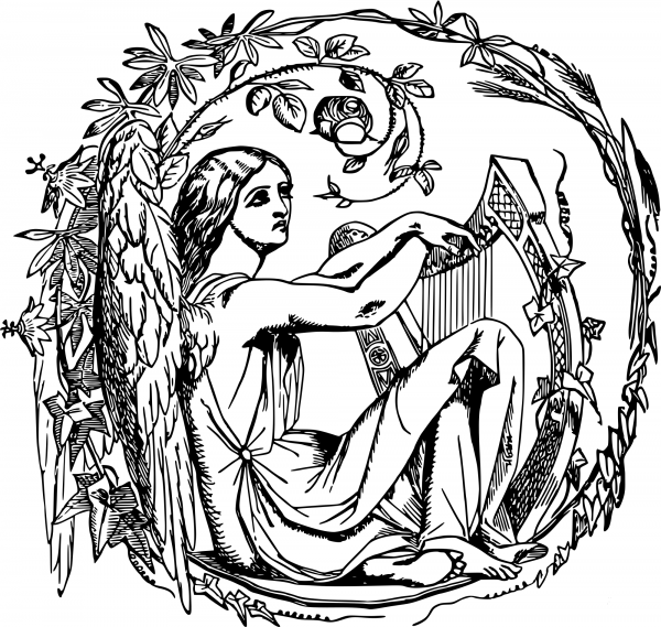 Seraph coloring page image