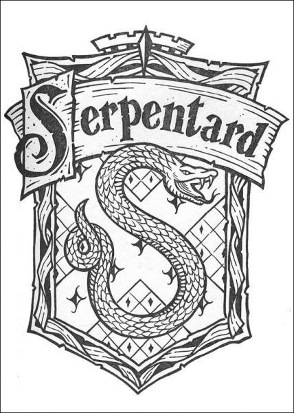 Serpentard  coloring page image