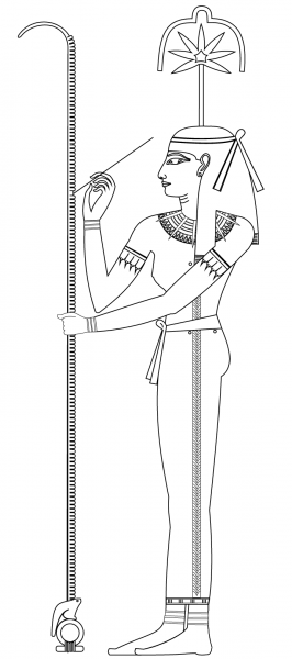 Seshat  coloring page image