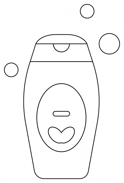 Shampoo coloring page image