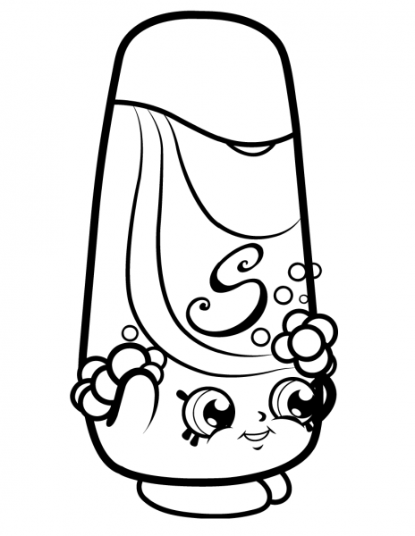 Shampy Shopkin coloring page image