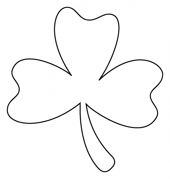 Shamrock Emoji coloring page image