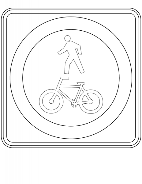 Shared Path coloring page image