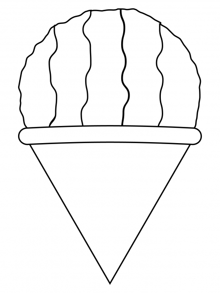 Shaved Ice coloring page image
