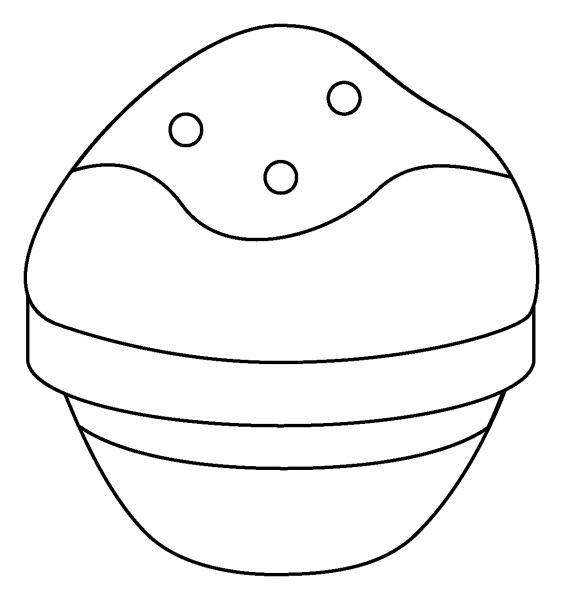 Shaved Ice Emoji coloring page image