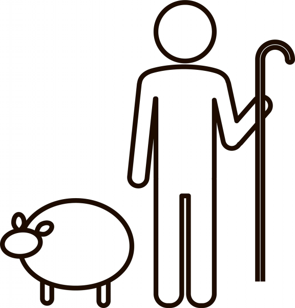 Shepherd coloring page image