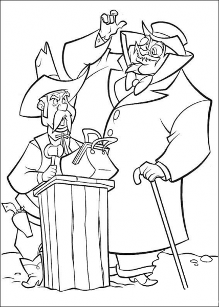Sheriff Sam Brown coloring page image
