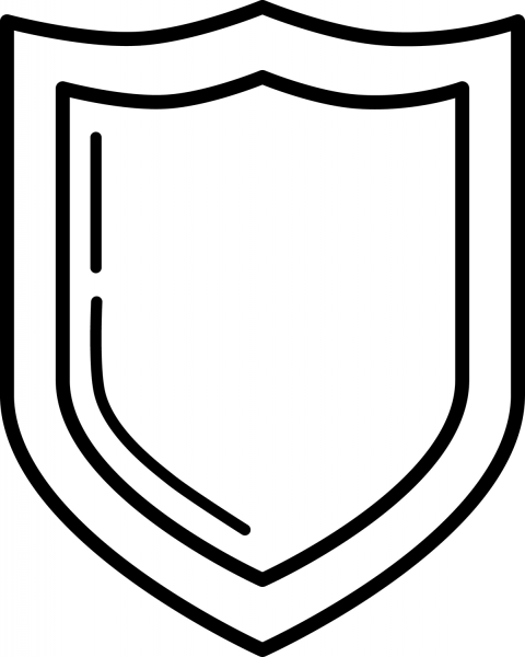 Shield coloring page image