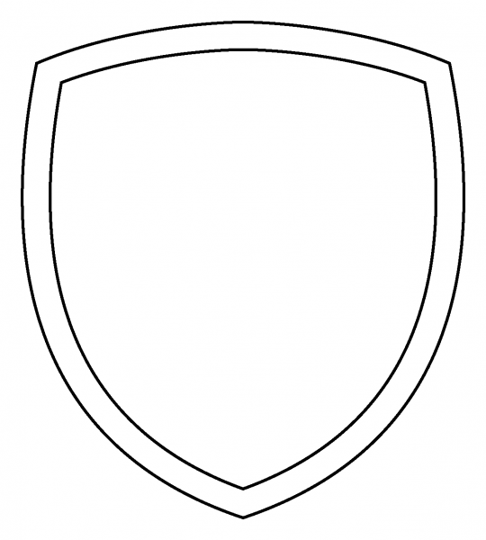 Shield Emoji coloring page image