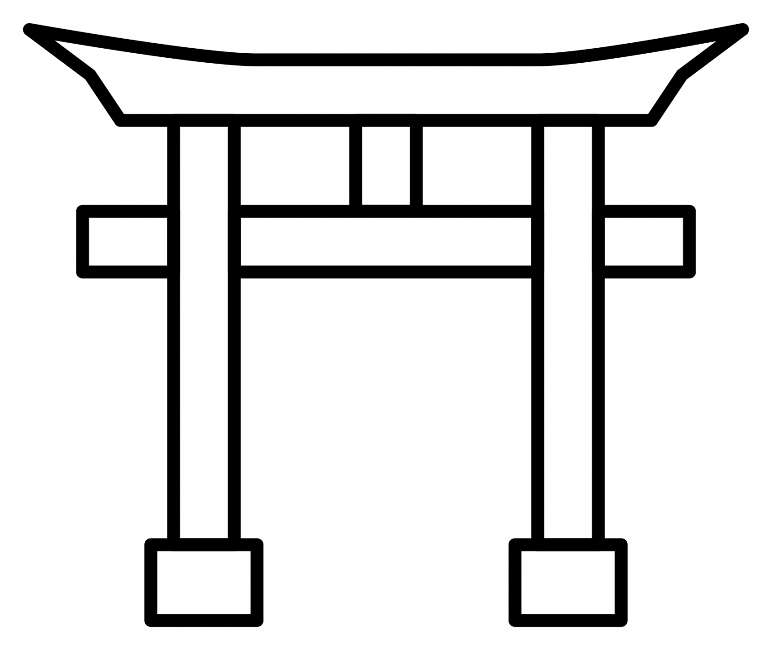 Shinto Shrine Emoji coloring page - ColouringPages