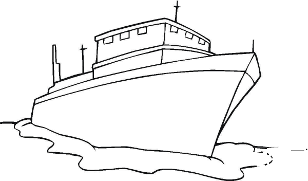 Ship  coloring page image