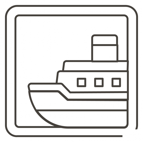 Ship coloring page image
