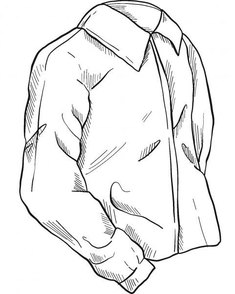 Shirt coloring page image