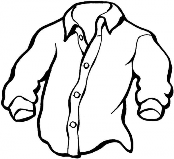 Shirt  coloring page image