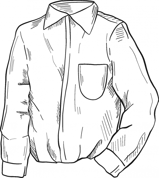 Shirt coloring page image