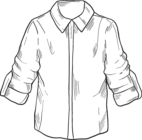 Shirt coloring page image