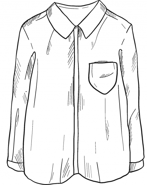 Shirt coloring page image