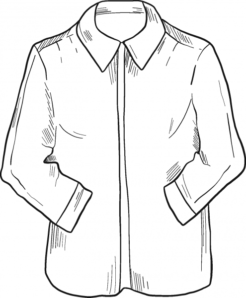Shirt coloring page image