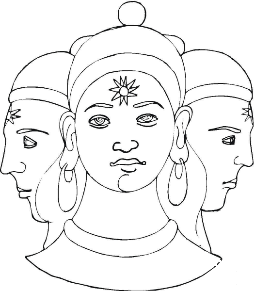 Shiva  coloring page image