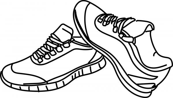 Shoes coloring page image