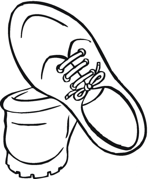 Shoes For Men  coloring page image