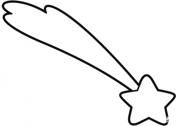 Shooting Star coloring page image