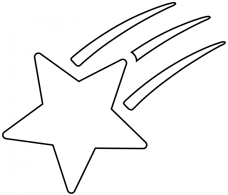 Shooting Star Emoji coloring page - ColouringPages