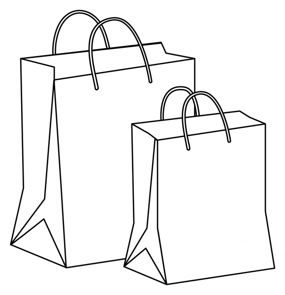Shopping Bags Emoji coloring page image