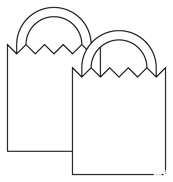 Shopping Bags Emoji coloring page image