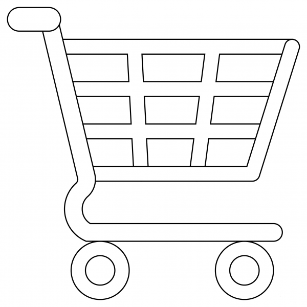 Shopping Cart coloring page image
