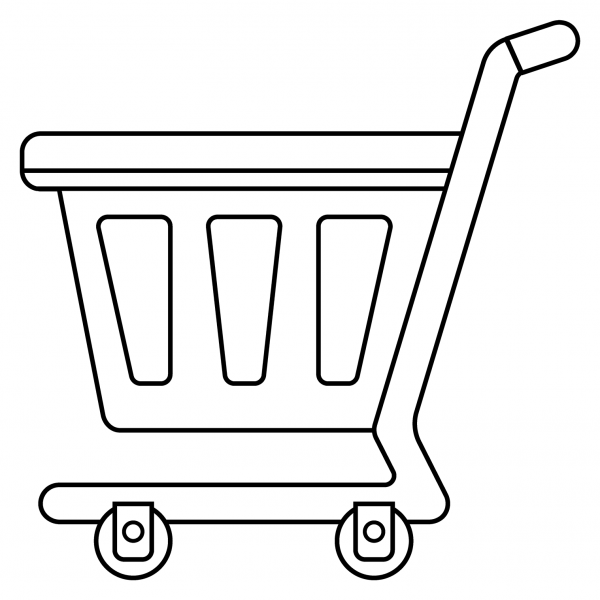 Shopping Cart Emoji coloring page image