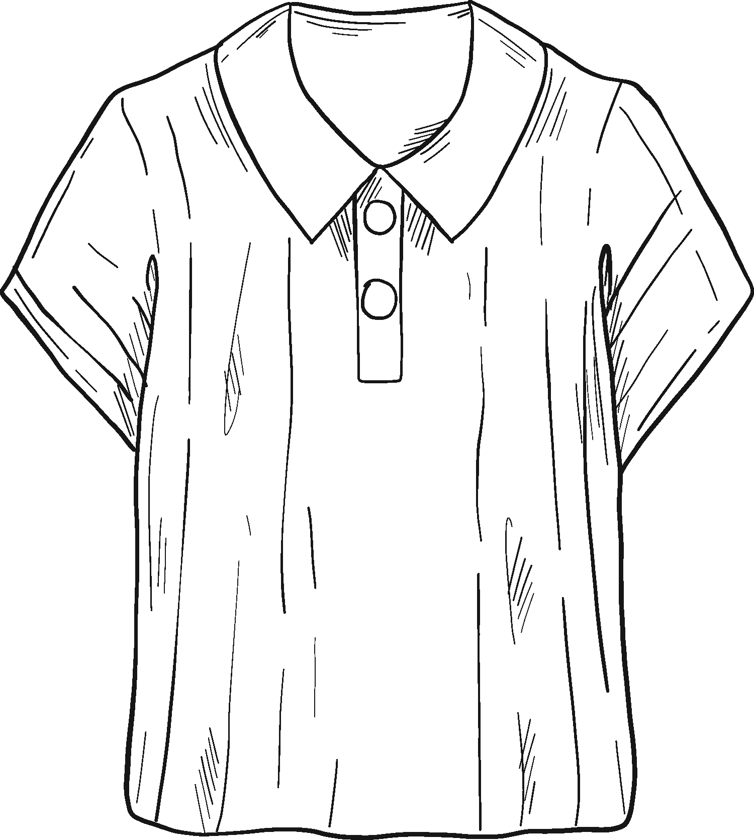 Short-sleeved Shirt coloring page - ColouringPages