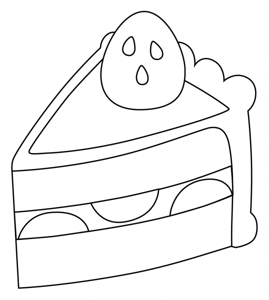 Shortcake Emoji coloring page image
