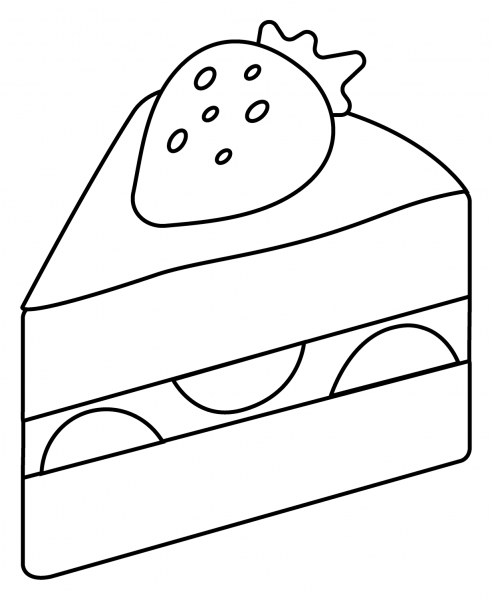 Shortcake Emoji coloring page image