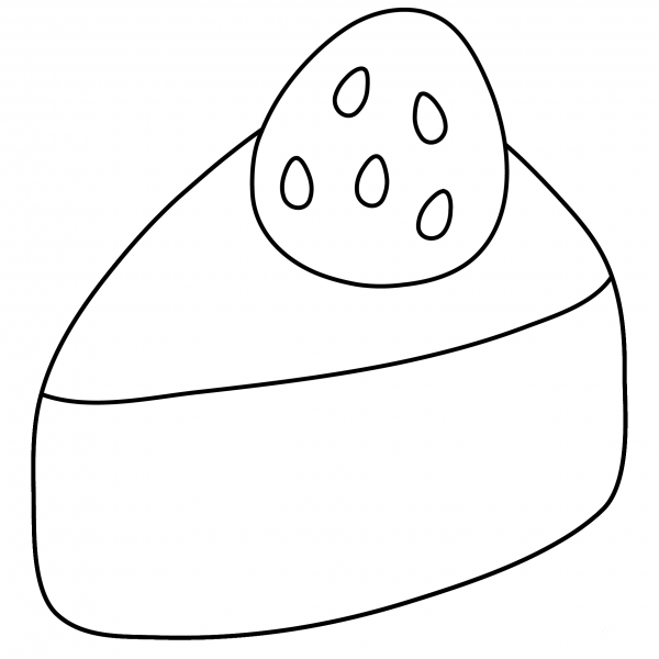 Shortcake Emoji coloring page image