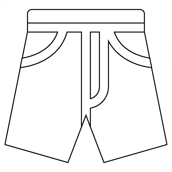 Shorts Emoji coloring page image