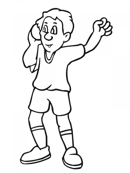 Shot Put Athletics coloring page image