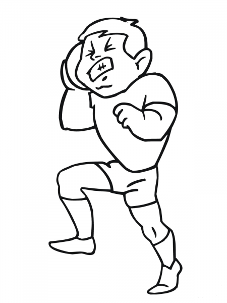 Shot Put coloring page image