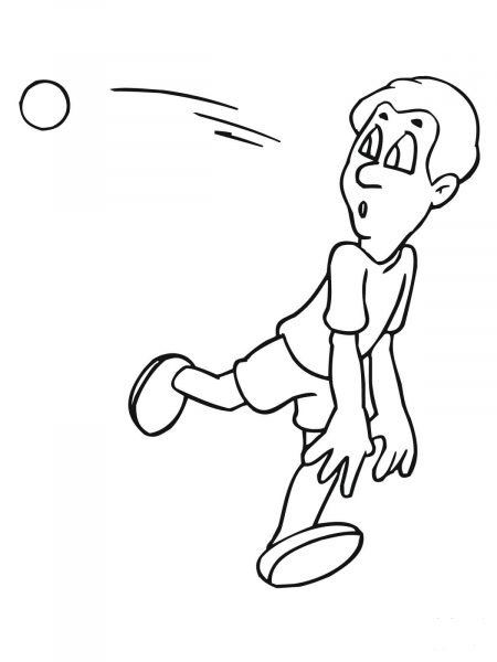Shot Putter coloring page image